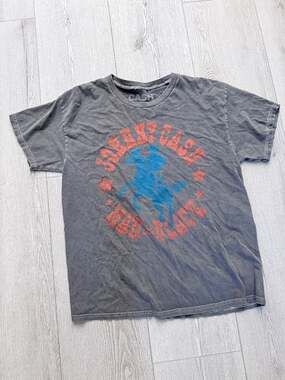 Merch Traffic Johnny Cash Man in Black Blue Rider Graphic T-Shirt